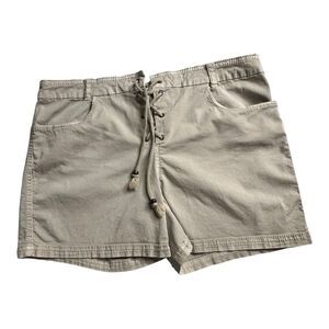 MARRAKECH SOLID Drawstring SHORTS SOFT Cotton Khaki SZ‎ 30